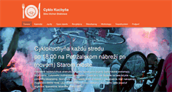 Desktop Screenshot of cyklokuchyna.criticalmass.sk