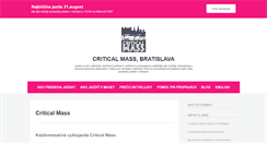 Desktop Screenshot of nitra.criticalmass.sk